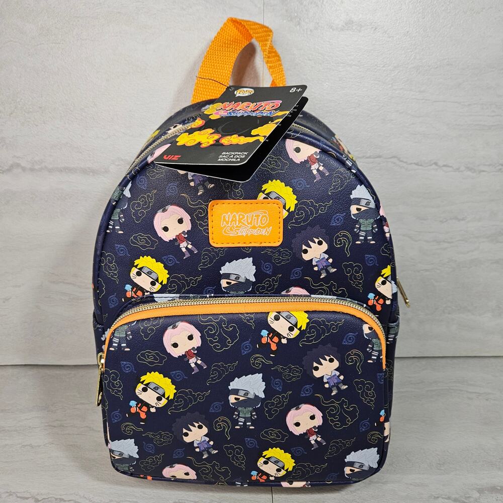 Funko Pop Naruto Backpack Sasuke Kakashi 11" Vegan Leather